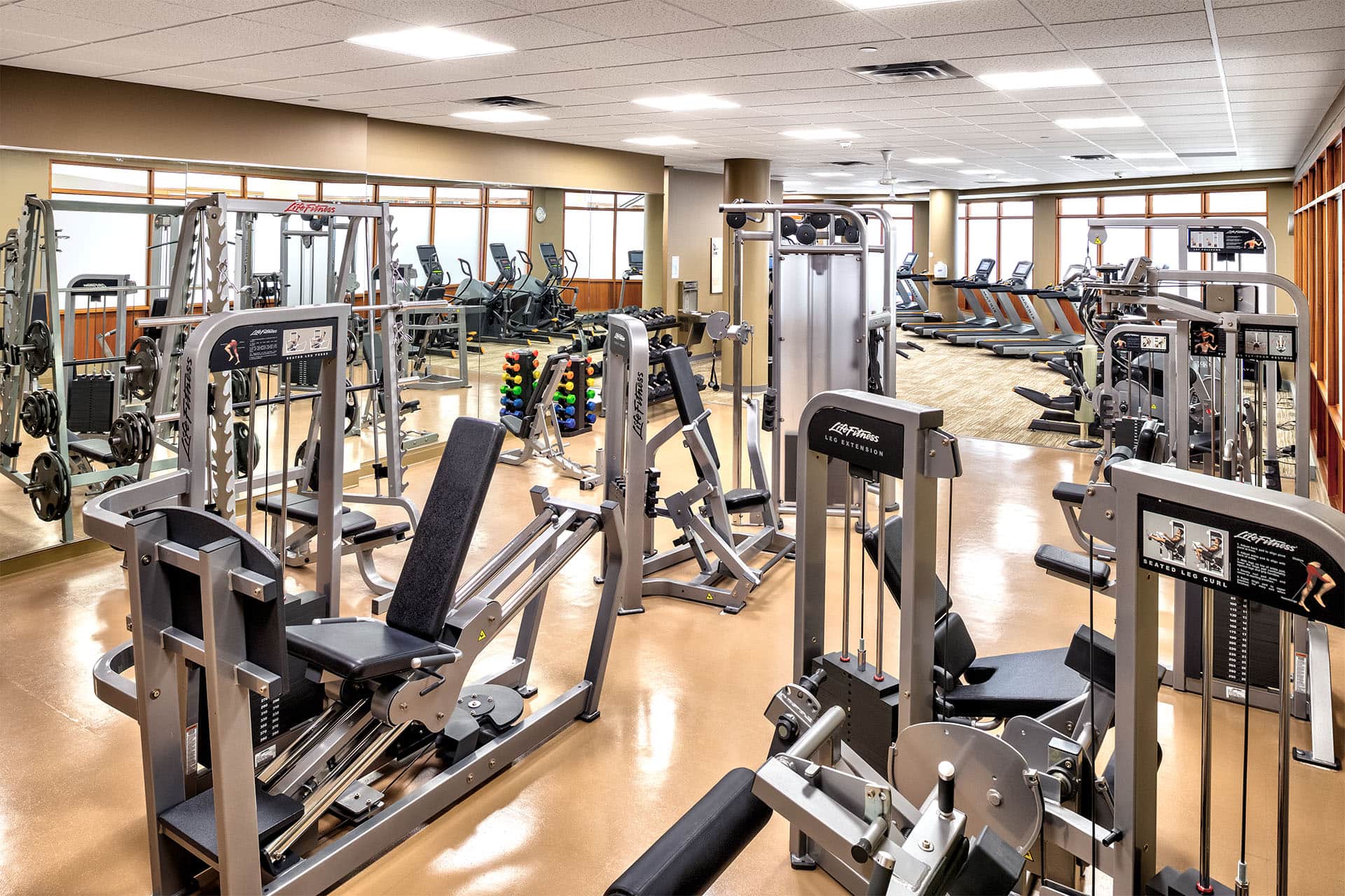 Fitness Center Exercise Machines