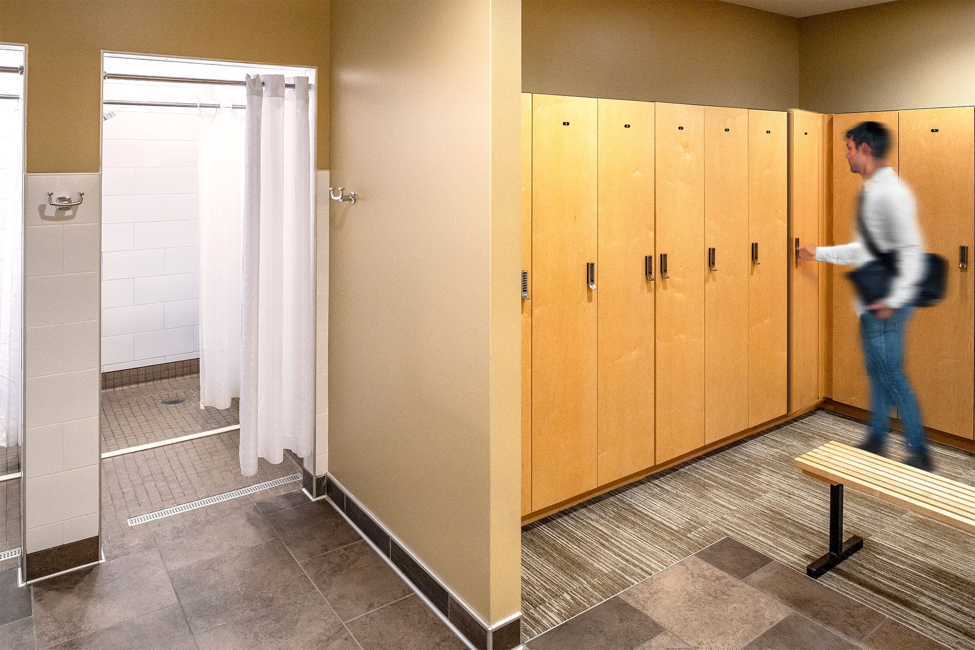 Fitness Center Locker Room